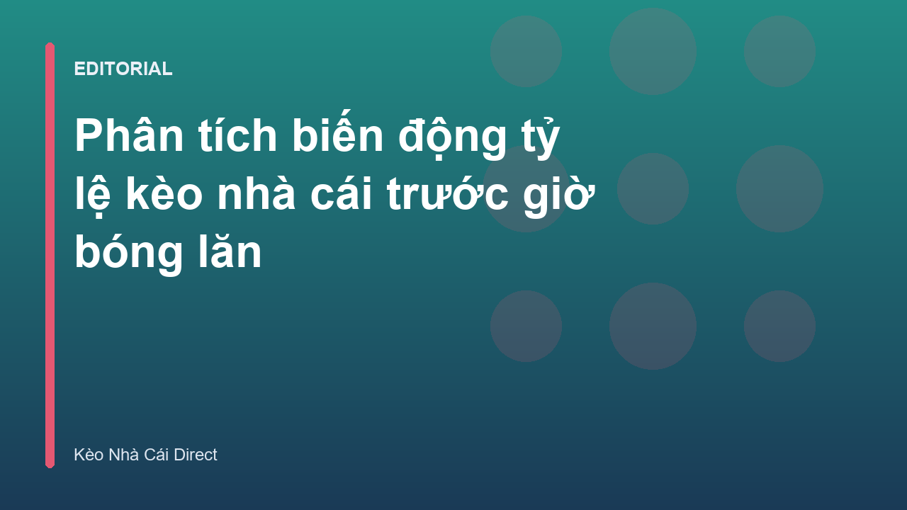 Biểu đồ minh họa biến động tỷ lệ kèo bóng đá